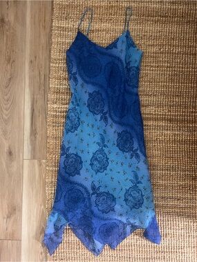 Y2K vintage fairy blue dress